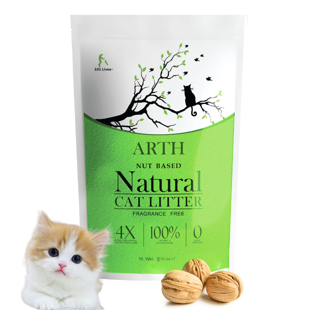 Arth: Walnut Cat Litter by 101 Lives (Pack of 1) - 4.7 kg