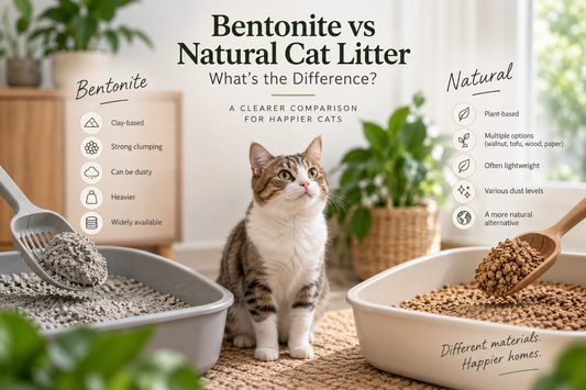 Bentonite vs Natural Cat Litter: What's the Difference?