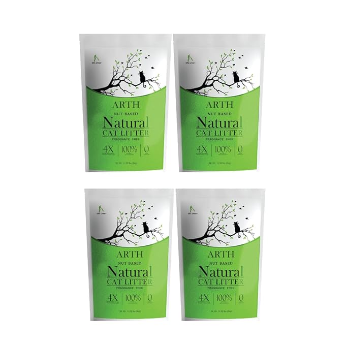 Arth: Walnut Cat Litter by 101 Lives (Pack of 4) - 18.8 kg
