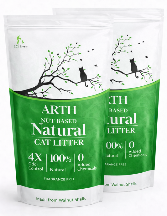 Arth: Walnut Shell Cat Litter by 101 Lives (Pack of 2) - 9.4 kg
